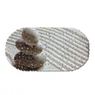   Fürdőszobai csúszásgátló - 69 x 35 cm - Szürke, kőmintás