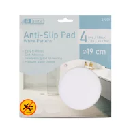   Öntapadós csúszásgátló - fehér - 19 cm - 4 db / csomag