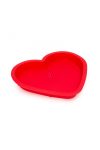 Szilikon szív alakú sütőforma - piros 245 x 225 x 35 mm