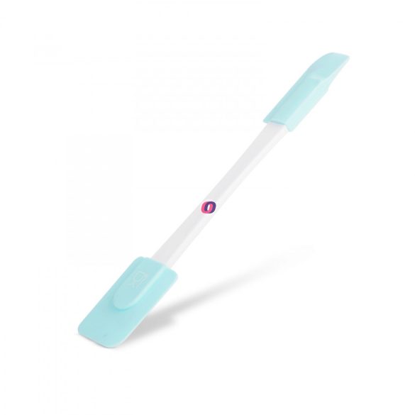 Szilikon spatula - világoskék, kétoldalú - 24,5 x 4,5 cm