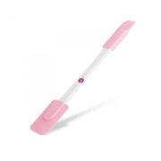 Szilikon spatula - rózsaszín, kétoldalú - 24,5 x 4,5 cm