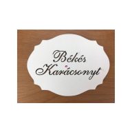 Fa tábla Békés Karácsonyt felirattal 7,5x10cm Fa tábla Békés Karácsonyt felirattal 7,5x10cm