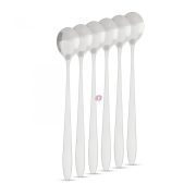   Rozsdamentes acél kávéskanál / latte macchiato kanál - 186 x 30 mm - 6 db / csomag
