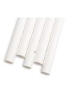 Papír szívószál - fehér 197 x 10 mm - 80 db / csomag