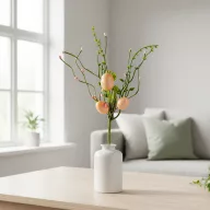 Húsvéti tojásfa ág - rózsaszín - 28 x 16 cm