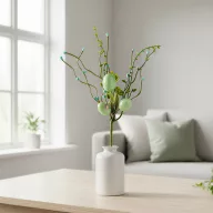 Húsvéti tojásfa ág - zöld - 28 x 16 cm