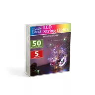   Karácsonyi LED fényfüzér - 5 m - 50 LED - multicolor - 3 x AA