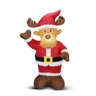   Prémium Felfújható kültéri figura rénszarvas 135 cm IP44 3  LED, fehér, hálózati