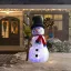 Prémium Felfújható kültéri figura hóember 120 cm IP44 3  LED, RGB, hálózati