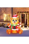 XL Prémium kültéri figura Felfújható maci - 150 cm - IP44 - 6 LED - 100 - 240 V