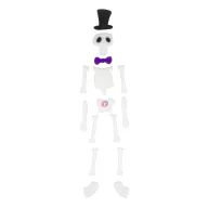 XL Halloween-i ablakmatrica szett csontváz 46 cm