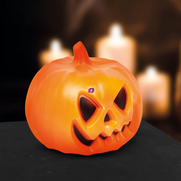 Halloweeni LED Töklámpás mozgásérzékelővel, nevető hangeffektel