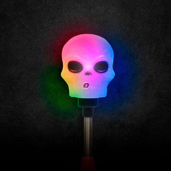 Halloween Rugos LED lámpa Koponyás színváltó, elemes