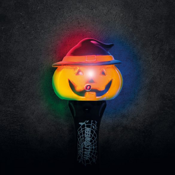 Halloween LED lámpa tök színváltó, elemes