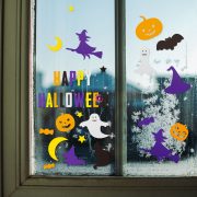 Halloween-i ablakmatrica szett Happy halloween