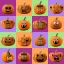 Halloween-i papír matrica szett - tök arcok - 66 db / csomag