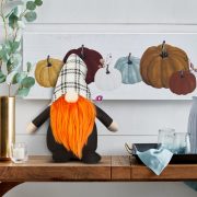 Halloween manó ulő 34 cm narancs szakállal