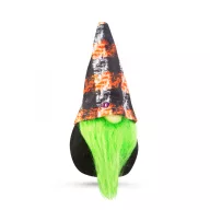 Halloweeni skandináv manó ulő 16 cm zöld szakállal