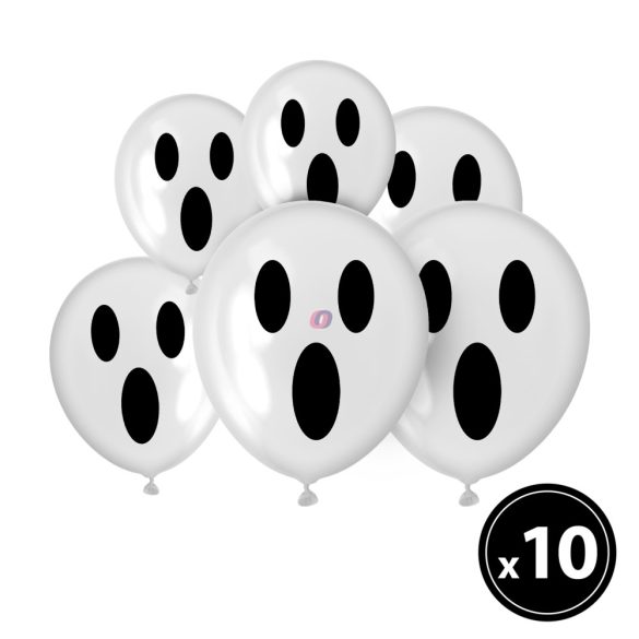 Prémium Halloween lufi szett szellemes 10 db-os szett