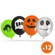   Prémium Halloween lufi szett 4 féle vegyes minta 12 db-os szett