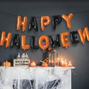   "Happy Halloween" lufi girland szett felirat rögzítő szalaggal