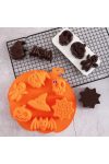 Halloweeni Szilikon sütőforma többféle mintával 25,6 x 25 x 3,5 cm