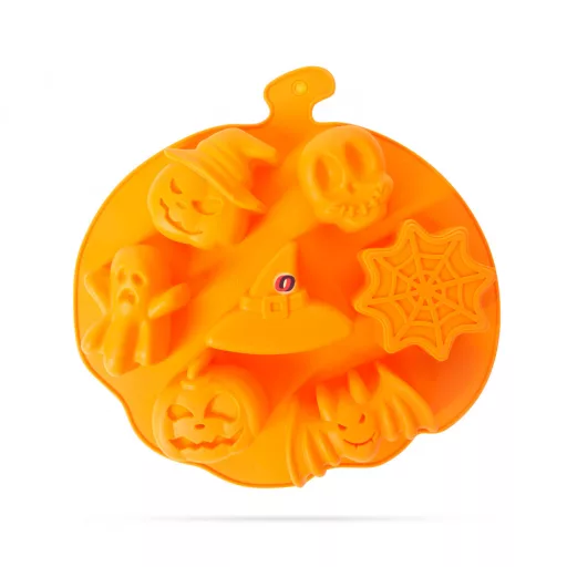 Halloweeni Szilikon sütőforma többféle mintával 25,6 x 25 x 3,5 cm