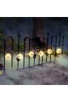 Halloweeni lampion fényfüzér pókhálós elemes  10 LED  7,5 x 165 cm