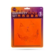   5 db-os Halloweeni sablon, stencil szett tökfaragáshoz, dekorációhoz