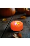 Dekor világítás halloweeni tökhöz - 4 színű LED - 2 x AAA - narancs - 77 x 35 mm