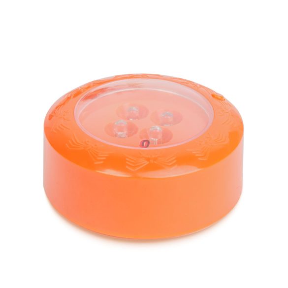 Dekor világítás halloweeni tökhöz - 4 színű LED - 2 x AAA - narancs - 77 x 35 mm