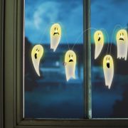 Halloween-i  Led-es világító ablakdekor szett szellem