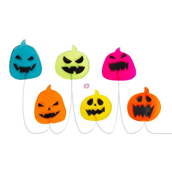 Halloween-i  Led-es világító ablakdekor szett tök
