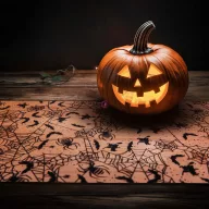  Asztalterítő futó - halloween-i motívumokkal - 180 x 28 cm