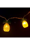 LED fényfüzér ananászok 1,65 m, 10 LED 2 x AA