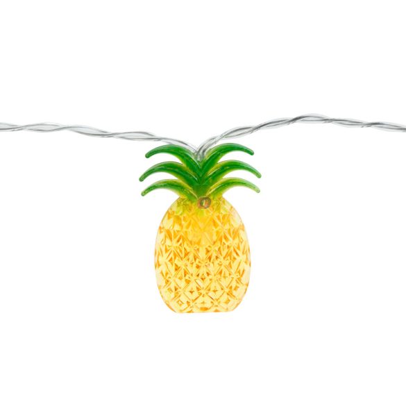 LED fényfüzér ananászok 1,65 m, 10 LED 2 x AA