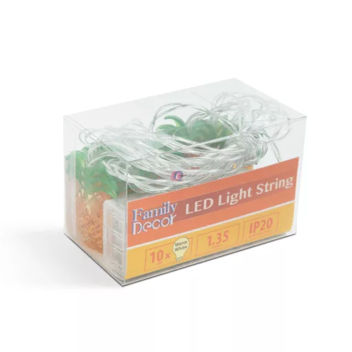 LED fényfüzér ananászok 1,65 m, 10 LED 2 x AA