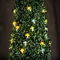 Napelemes fényfüzér gomba - 2,4 m - 25 LED - melegfehér