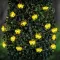 Napelemes fényfüzér méhecske - 2,4 m - 25 LED - melegfehér
