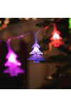Elemes fényfüzér 20 LED Fenyőfa színes 2,3m
