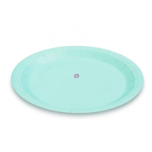Papírtányér szett - kék - 23 cm - 12 db / csomag