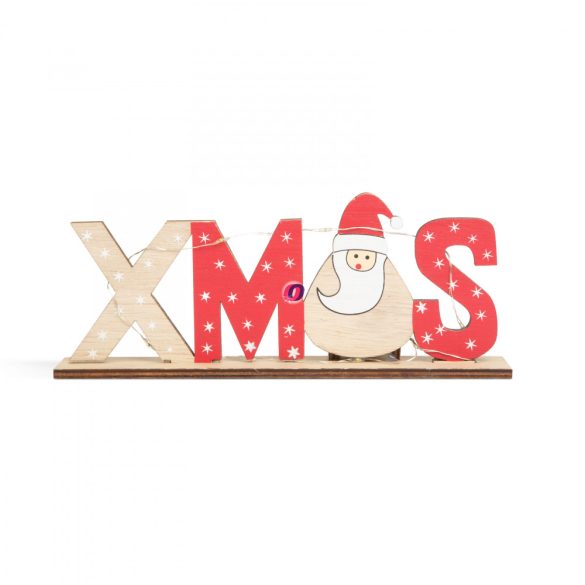 LED-es karácsonyi polcdísz Xmas manós 22 x 3,5 x 8,5 cm