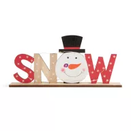   LED-es karácsonyi polcdísz "Snow" hóemberes 22 x 3,5 x 8,5 cm