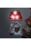 Karácsonyi LED-es lámpa matrica -hóemberes 17 x 28 cm