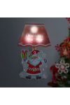 Karácsonyi LED-es lámpa matrica - mikulásos 17 x 28 cm