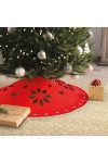 Karácsonyfatakaró, karácsonyfa alátét terítő 90 cm x 3 mm - filc - piros
