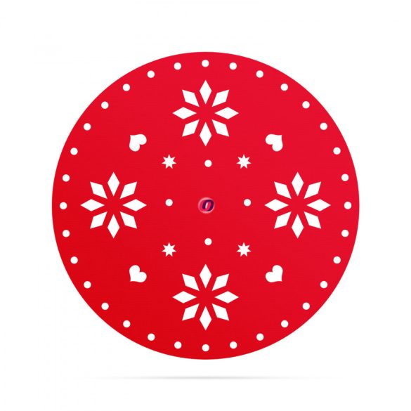 Karácsonyfatakaró, karácsonyfa alátét terítő 90 cm x 3 mm - filc - piros