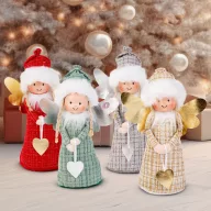 Dekorációs baba - angyalka - 30 cm - 4 féle