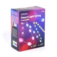   Smart fényfüzér - USB - 50 db RGBIC LED - 5 m - Bluetooth + zene mód - IP65