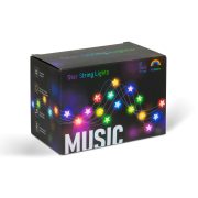   Smart fényfüzér - csillag - zene mód - USB - 25 RGB LED - 5 m - Bluetooth